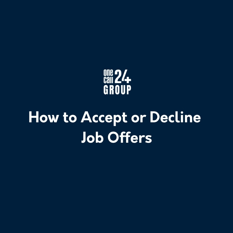 How to Accept or Decline  Job Offers on OC24 Group